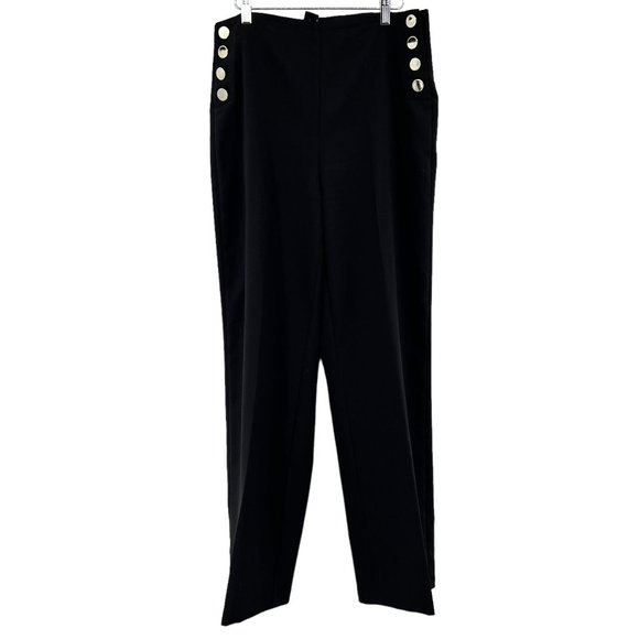 House of Harlow 1960 Pants - House of Harlow 1960 Womens Ankle Pants Straight Leg Regular Fit Black Size 10